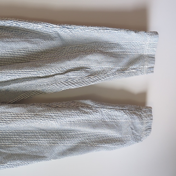 Free People Make A Stand Trouser in Blue & White Combo - Size XS - Picture 7 of 15